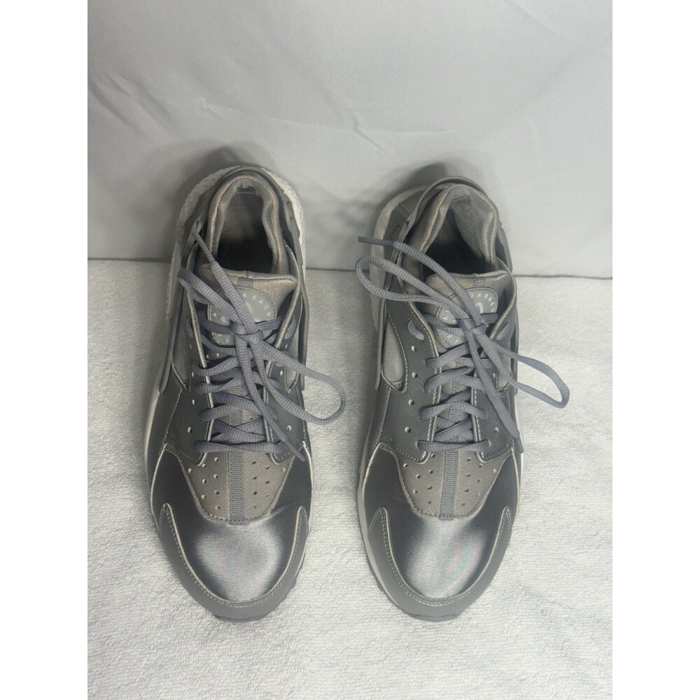 Nike Women's Air Huarache Run SE Running Shoes Sz 11 Metallic Silver 859429 002